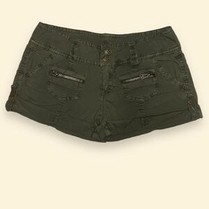 Army styled mini shorts